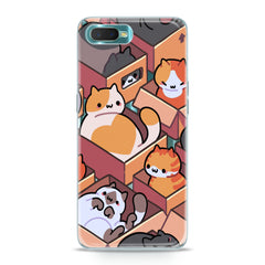 Lex Altern TPU Silicone Oppo Case Cats in Boxes