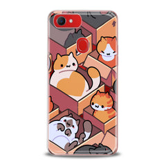 Lex Altern TPU Silicone Oppo Case Cats in Boxes