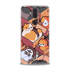 Lex Altern TPU Silicone Nokia Case Cats in Boxes