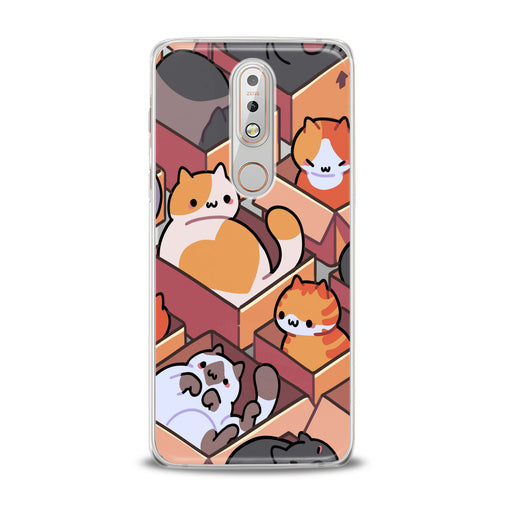 Lex Altern Cats in Boxes Nokia Case