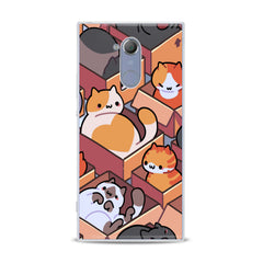 Lex Altern TPU Silicone Sony Xperia Case Cats in Boxes