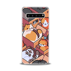 Lex Altern Cats in Boxes Samsung Galaxy Case