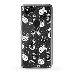 Lex Altern TPU Silicone Google Pixel Case Boho Kitty Skeletons