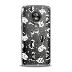 Lex Altern TPU Silicone Motorola Case Boho Kitty Skeletons