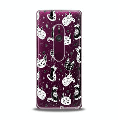 Lex Altern TPU Silicone Sony Xperia Case Boho Kitty Skeletons