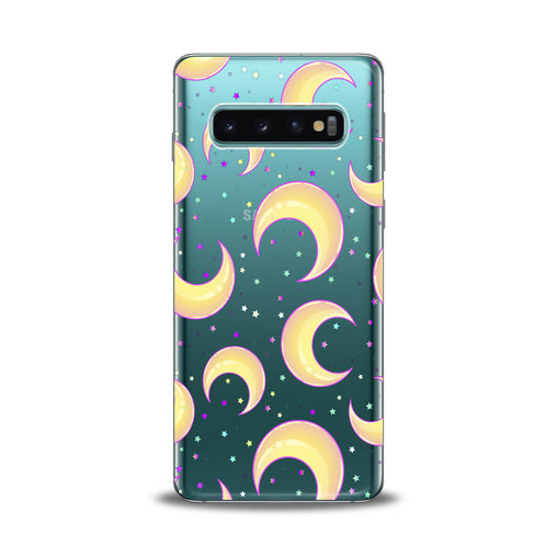 Lex Altern Cute Moon Pattern Samsung Galaxy Case