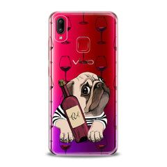 Lex Altern TPU Silicone VIVO Case Wine Pug