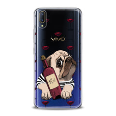 Lex Altern TPU Silicone VIVO Case Wine Pug