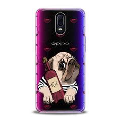 Lex Altern TPU Silicone Oppo Case Wine Pug