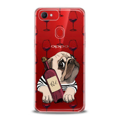 Lex Altern TPU Silicone Oppo Case Wine Pug