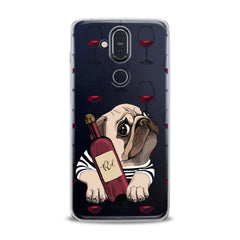 Lex Altern TPU Silicone Nokia Case Wine Pug