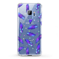 Lex Altern TPU Silicone Samsung Galaxy Case Magic Purple Feathers