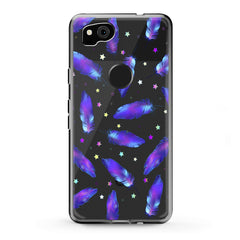 Lex Altern Google Pixel Case Magic Purple Feathers