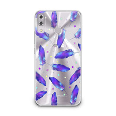 Lex Altern TPU Silicone Asus Zenfone Case Magic Purple Feathers