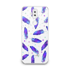 Lex Altern TPU Silicone Asus Zenfone Case Magic Purple Feathers