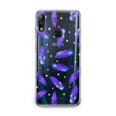 Lex Altern TPU Silicone Asus Zenfone Case Magic Purple Feathers