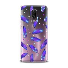 Lex Altern TPU Silicone OnePlus Case Magic Purple Feathers