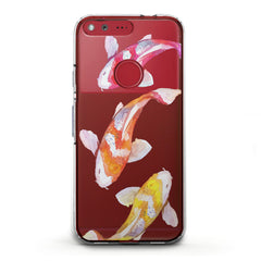 Lex Altern TPU Silicone Google Pixel Case Colored Koi Fishes