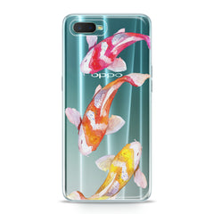 Lex Altern TPU Silicone Oppo Case Colored Koi Fishes