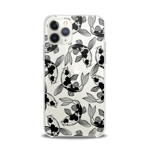 Lex Altern TPU Silicone iPhone Case Black Koi Fish