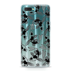 Lex Altern TPU Silicone Oppo Case Black Koi Fish