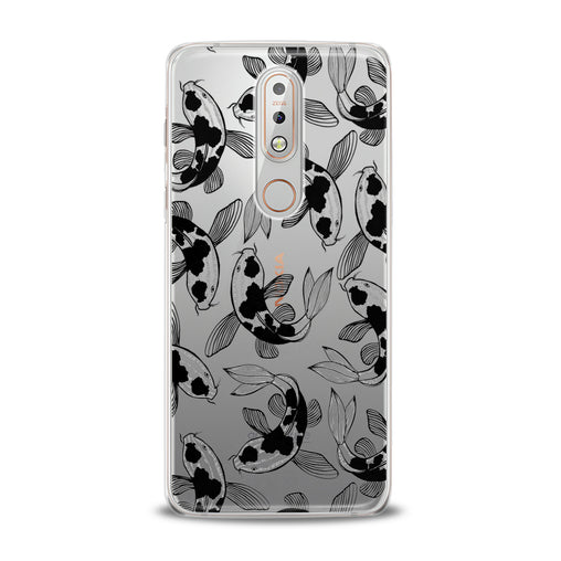 Lex Altern Black Koi Fish Nokia Case