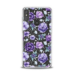 Lex Altern TPU Silicone Motorola Case Floral Purple Beauty