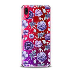 Lex Altern TPU Silicone VIVO Case Floral Purple Beauty