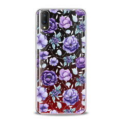 Lex Altern TPU Silicone VIVO Case Floral Purple Beauty