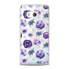 Lex Altern TPU Silicone HTC Case Floral Purple Beauty