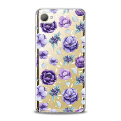 Lex Altern TPU Silicone HTC Case Floral Purple Beauty