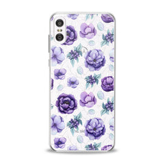 Lex Altern TPU Silicone Motorola Case Floral Purple Beauty