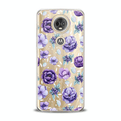 Lex Altern TPU Silicone Motorola Case Floral Purple Beauty