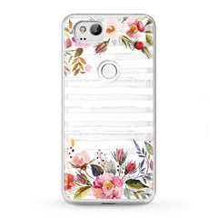 Lex Altern TPU Silicone Google Pixel Case Watercolor Spring Flowers