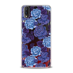 Lex Altern TPU Silicone VIVO Case Drawing Blue Roses