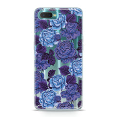 Lex Altern TPU Silicone Oppo Case Drawing Blue Roses