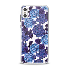 Lex Altern Drawing Blue Roses Motorola Case