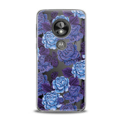 Lex Altern TPU Silicone Motorola Case Drawing Blue Roses