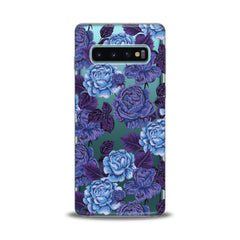 Lex Altern TPU Silicone Samsung Galaxy Case Drawing Blue Roses