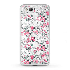 Lex Altern TPU Silicone Google Pixel Case Gentle Pink Wildflowers