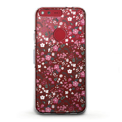 Lex Altern TPU Silicone Google Pixel Case Gentle Pink Wildflowers