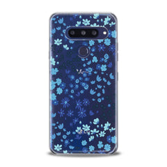 Lex Altern TPU Silicone LG Case Cute Blue Flowers