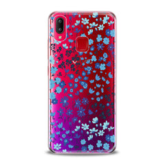 Lex Altern TPU Silicone VIVO Case Cute Blue Flowers