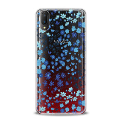 Lex Altern TPU Silicone VIVO Case Cute Blue Flowers