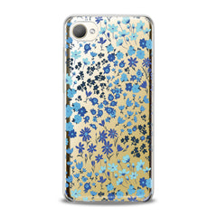 Lex Altern TPU Silicone HTC Case Cute Blue Flowers