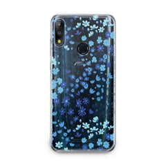 Lex Altern TPU Silicone Asus Zenfone Case Cute Blue Flowers