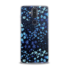 Lex Altern TPU Silicone Nokia Case Cute Blue Flowers