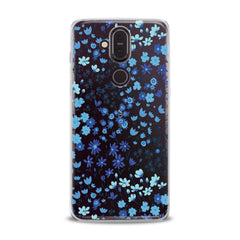 Lex Altern TPU Silicone Nokia Case Cute Blue Flowers