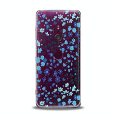 Lex Altern TPU Silicone Sony Xperia Case Cute Blue Flowers