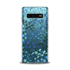 Lex Altern TPU Silicone Samsung Galaxy Case Cute Blue Flowers